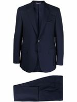 Canali costume à veste à simple boutonnage - Bleu