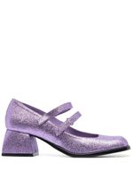 Nodaleto sandales Bacara 55 mm à paillettes - Violet