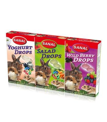 Sanal knaagdier 3-pack drops yogurt / salad / wild berry