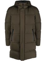 Herno logo-print quilted padded coat - Vert - thumbnail