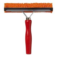 Raamtrekker proplus met houten steel 145mm rood