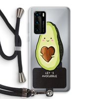 Avocuddle: Huawei P40 Transparant Hoesje met koord