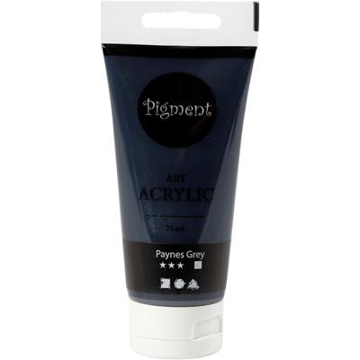 Creativ Company Pigment art acrylverf paynes grijs, 75ml