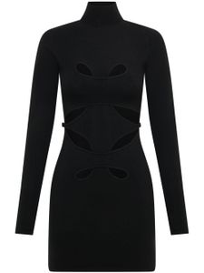 Dion Lee robe courte Mobius Loop à découpes - Noir