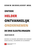De Drie Sleutelvragen | Quick Guide A4 - Mba Edwin Middelkoop - Paperback (9789464656626) - thumbnail