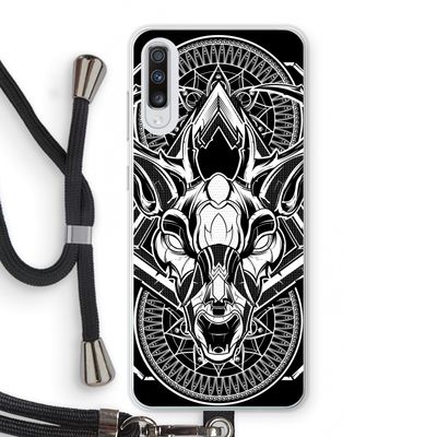 Oh Deer: Samsung Galaxy A70 Transparant Hoesje met koord