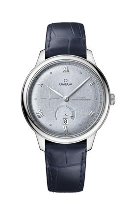 Horlogeband Omega 032Z016847 / 43413412103001 / De Ville Krokodillenleer Blauw 19mm