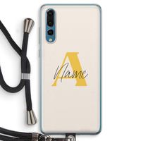 Amber Script: Huawei P20 Pro Transparant Hoesje met koord
