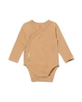 HEMA Newborn meegroei overslagromper bruin (bruin)