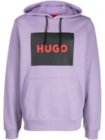 HUGO hoodie en coton à logo imprimé - Violet - thumbnail