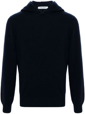 Fileria pull en cachemire à capuche - Bleu