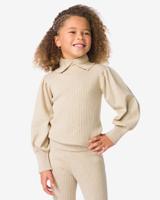 HEMA Kindertrui fijngebreid ballonmouw roze (roze)