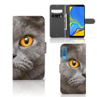 Telefoonhoesje | Met pasjeshouder | Samsung Galaxy A7 (2018) Britse Korthaar