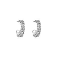 Go Dutch Label Oorringen Schakel Zilver
