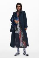 Afneembare trenchcoat - BLUE - M