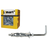 pgb-Europe SMART | Metaal hollewandplug + L-haak M4x 38 Zn SM0HWL001040038E