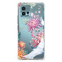 otorola Moto G72 Case Anti-shock Bird Flowers