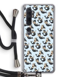 Zeemeermin: Xiaomi Mi Note 10 Transparant Hoesje met koord