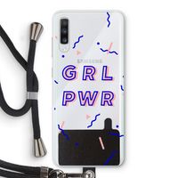 GRL PWR: Samsung Galaxy A70 Transparant Hoesje met koord