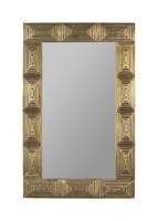 Dutchbone Spiegel 'Volan' mangohout, 110x70cm, kleur goud