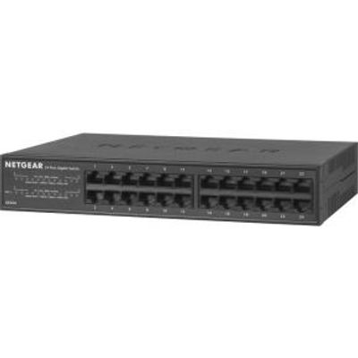 Netgear GS324 Unmanaged Gigabit Ethernet Power over Ethernet (PoE) Zwart