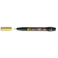 Paintmarker uni posca pcf350 brush 1-10mm goud | 5 stuks