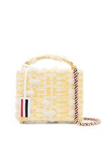 Thom Browne mini sac à bandoulière en tweed - Jaune