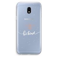 Be(e) kind: Samsung Galaxy J3 (2017) Transparant Hoesje
