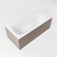 Vrijstaand bad Mondiaz Freeze | 180x85 cm | Solid surface | Ovaal | Smoke - Talc Vrijstaand bad Mondiaz Freeze | 180x85 cm | Solid surface | Ovaal | Smoke - Talc