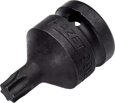 HAZET Krachtdopsleutelbit 995S-T45 · 1/2 inch (12,5 mm) vierkant hol · Binnen-TORX®-profiel · SW T45