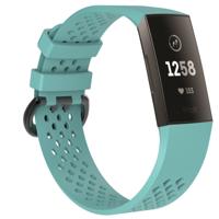 Vierkante gat verstelbare sport polsband voor FITBIT charge 3 (Tiffany Blue)