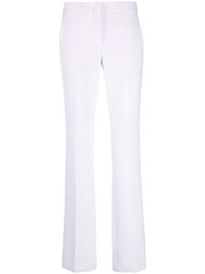 Moschino pantalon de tailleur à coupe droite - Blanc