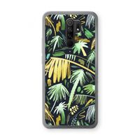 Tropical Palms Dark: Xiaomi Redmi 9 Transparant Hoesje