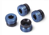 Aluminum caps, pivot ball (blue-anodized) (4) (TRX-4934X) - thumbnail