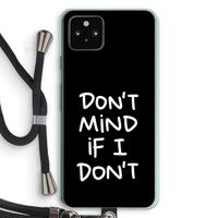 Don't Mind: Pixel 5a 5G Transparant Hoesje met koord