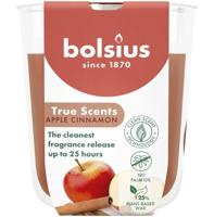 Bolsius geurglas true scents apple cinnamon S Bolsius geurglas true scents apple cinnamon S