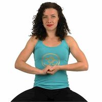 Yoga top 'OHM ' Turquoise M - thumbnail