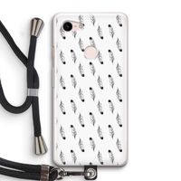 Pluimen: Pixel 3 Transparant Hoesje met koord