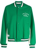 CHOCOOLATE veste bomber rayé à logo imprimé - Vert