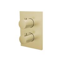 Inbouw Douchekraan 3-Weg Herzbach Design IX Thermostatisch PVD-Coating Messing Goud Herzbach