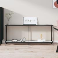 Wandtafel 180x35x75,5 cm gehard glas wit