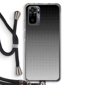 Musketon Halftone: Xiaomi Redmi Note 10 Pro Transparant Hoesje met koord