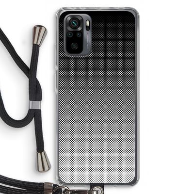 Musketon Halftone: Xiaomi Redmi Note 10 Pro Transparant Hoesje met koord