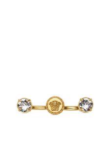 Versace bague Medusa sertie de cristal - Or