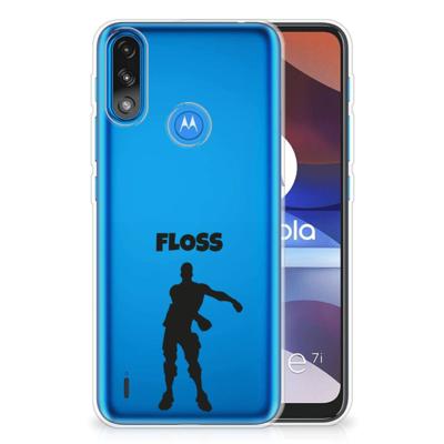Motorola Moto E7/E7i Power Telefoonhoesje met Naam Floss Motorola Moto E7/E7i Power Telefoonhoesje met Naam Floss