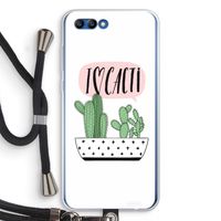 I love cacti: Honor 10 Transparant Hoesje met koord