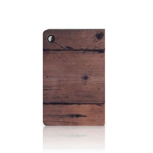 Samsung Galaxy Tab A8 2021/2022 Tablet Book Cover Old Wood