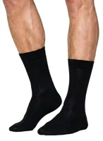 Boru Bamboo sokken - 1 paar - Hoge bamboe sokken, dames, heren - zwart, beige