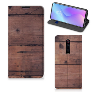 Xiaomi Mi 9T Pro Book Wallet Case Old Wood