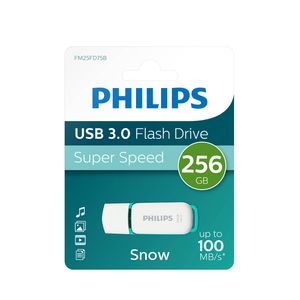 Philips FM25FD75B USB flash drive 256 GB USB Type-A 3.2 Gen 1 (3.1 Gen 1) Turkoois, Wit